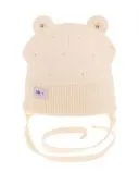 Шапка демисезонная для девочки (Элли светло-бежевый) Шапка демисезонная для девочки (Элли светло-бежевый)