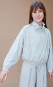 Ветровка для девочки (22980 светло-серый) Ветровка для девочки (22980 светло-серый)