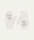 Варежки для девочки (МС-313/13041 белый) Варежки для девочки (МС-313/13041 белый)