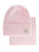 Комплект для девочки (шапка+снуд) (Сентябрина бледно-розовый) Комплект для девочки (шапка+снуд) (Сентябрина бледно-розовый)