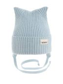 Шапка демисезонная для девочки (Секрет светло-джинсовый) Шапка демисезонная для девочки (Секрет светло-джинсовый)